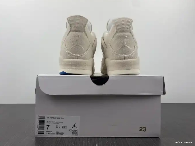 Jordan 4 Blank Retro Canvas DQ4909-100 (W) 0407